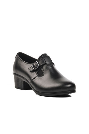 Aspor Siyah Kadın Topuklu Klasik Ayakkabı