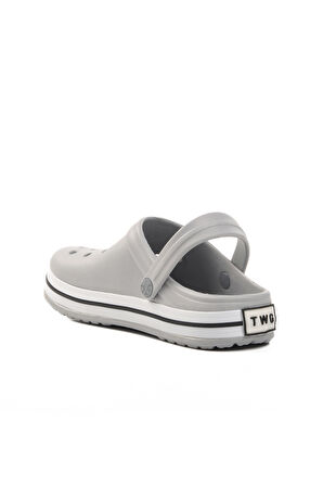 Aspor Buz Gri Unisex Sabo Terlik