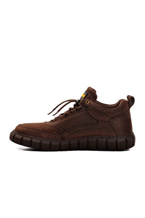 Bulldozer Kahve Nubuk Hakiki Deri Sneaker Erkek Bot