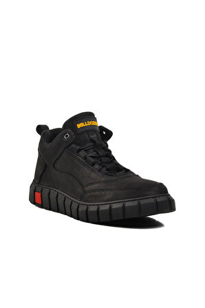Bulldozer Siyah Nubuk Hakiki Deri Sneaker Erkek Bot