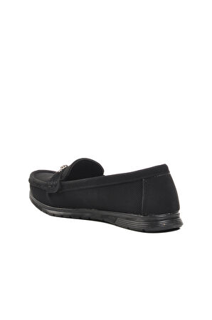 Aspor Siyah Kadın Düz Rahat Günlük Ayakkabı