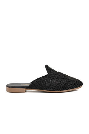 Chopper Siyah Kadın Ev Terliği