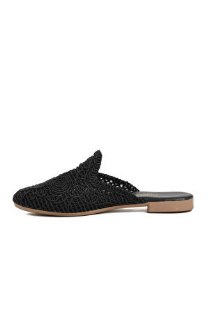 Chopper Siyah Kadın Ev Terliği