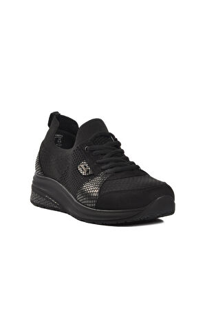 Forelli Siyah Kadın Spor Ayakkabı Sneaker
