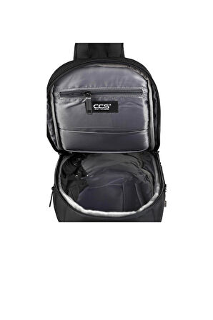 Ççs Siyah Unisex Omuz Çantası