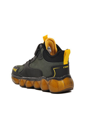 Aspor Haki Yeşil Cırtlı Unisex Çocuk Sneaker