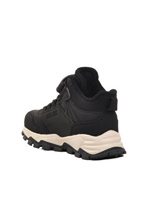 Aspor Siyah Unisex Cırtlı Çocuk Bot