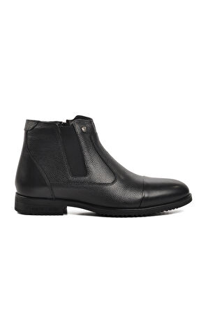 Pierre Cardin Siyah Hakiki Deri Erkek Bot