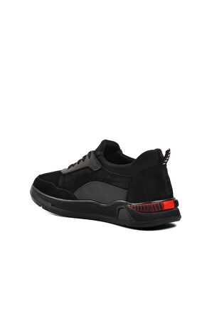 Pierre Cardin Siyah Nubuk Erkek Günlük Ayakkabı