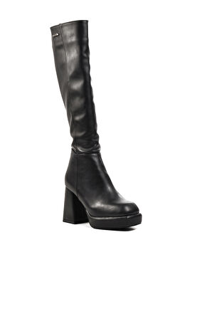 Pierre Cardin Siyah Kadın Topuklu Çizme