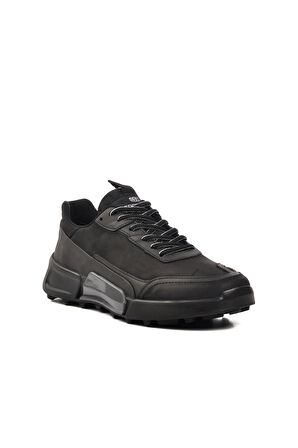 Marcomen Siyah Nubuk Erkek Sneaker Ayakkabı