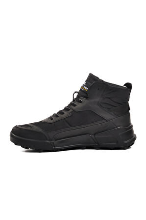 Marcomen Siyah Nubuk Sneaker Erkek Bot