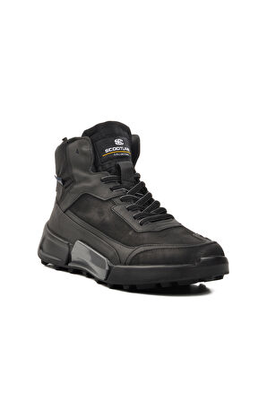Marcomen Siyah Nubuk Sneaker Erkek Bot
