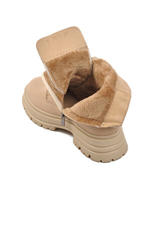 Voyager Bej Hakiki Deri Kadın Bot