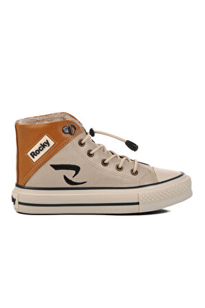 Walkway Bej Taba Çocuk Hi Sneaker Ayakkabı