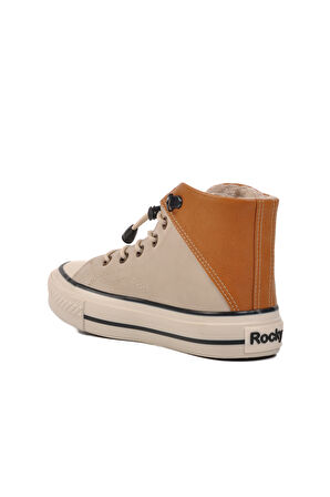Walkway Bej Taba Çocuk Hi Sneaker Ayakkabı