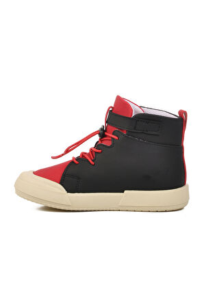Walkway Siyah Kırmızı Çocuk Hi Sneaker Ayakkabı