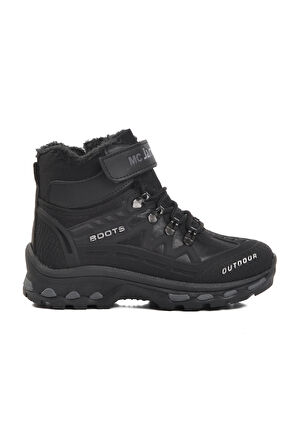 Aspor Siyah Cırtlı Unisex Çocuk Bot