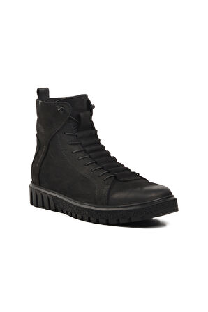 Hammer Jack Siyah Nubuk Hakiki Deri Worker Erkek Bot