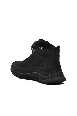 Bulldozer Siyah Nubuk Hakiki Deri Sneaker Erkek Bot