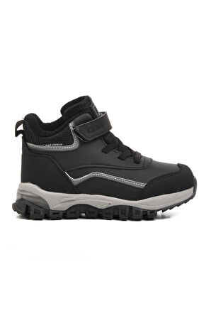 Aspor Siyah Cırtlı Unisex Çocuk Outdoor Bot