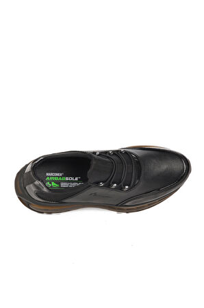 Marcomen Siyah Siyah Rugan Erkek Casual Ayakkabı