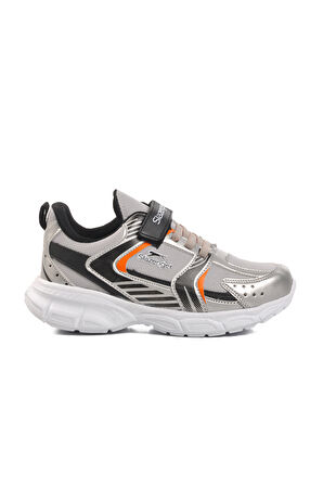 Slazenger Gri Siyah Çocuk Spor Ayakkabı