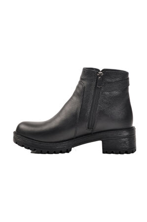 Pierre Cardin Siyah Hakiki Deri Kadın Bot