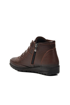 Voyager Kahve Hakiki Deri Kadın Bot