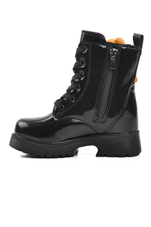 Walkway Siyah Poliüretan Kız Çocuk Bot