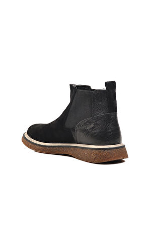 Aspor Siyah Süet Hakiki Deri Erkek Chelsea Bot