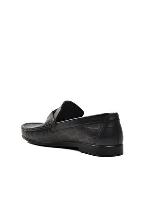 Pierre Cardin Siyah Hakiki Deri Erkek Loafer Ayakkabı