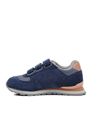 Hammer Jack Mavi İndigo Pudra Suni Deri Çocuk Sneaker