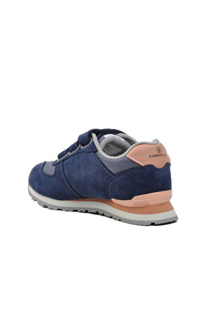 Hammer Jack Mavi İndigo Pudra Suni Deri Çocuk Sneaker