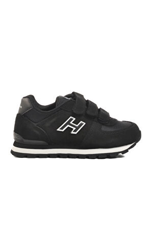 Hammer Jack Siyah Suni Deri Çocuk Sneaker
