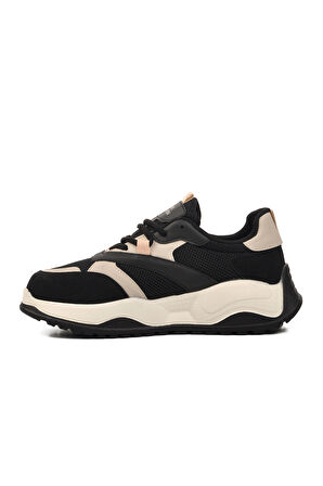 Aspor Siyah Kum Bağcıklı Unisex Sneaker