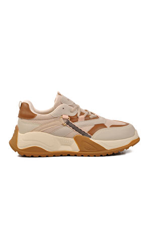 Aspor Kum Bej Taba Bağcıklı Unisex Sneaker
