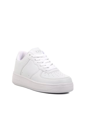 Aspor Beyaz Bağcıklı Unisex Spor Ayakkabı