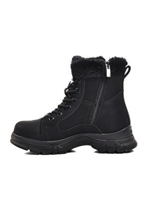 Aspor Siyah Zümrüt İçi Polarlı Kız Çocuk Bot