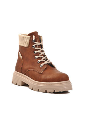 Aspor Kahve Bej Bağcıklı Kadın Bot