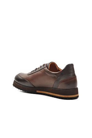 Aspor Kahve Hakiki Deri Erkek Casual Ayakkabı Premium