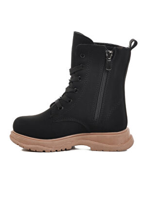 Walkway Siyah Somon İçi Kürklü Kız Çocuk Bot