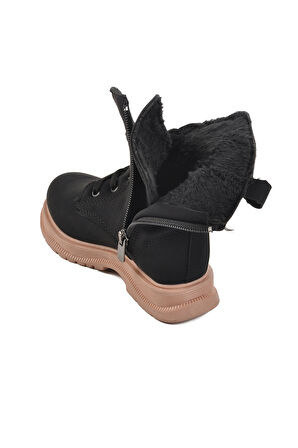 Walkway Siyah Somon İçi Kürklü Kız Çocuk Bot