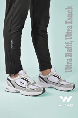 Walkway Beyaz Siyah Unisex Spor Ayakkabı