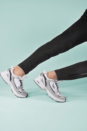 Walkway Beyaz Siyah Unisex Spor Ayakkabı