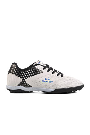 Slazenger Beyaz Siyah Erkek Halı Saha Ayakkabısı