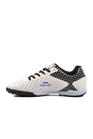 Slazenger Beyaz Siyah Erkek Halı Saha Ayakkabısı
