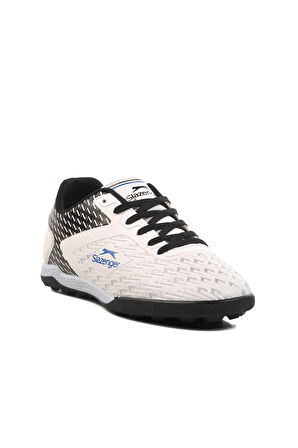 Slazenger Beyaz Siyah Erkek Halı Saha Ayakkabısı