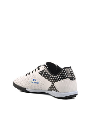 Slazenger Beyaz Siyah Erkek Halı Saha Ayakkabısı