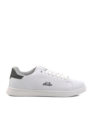 Slazenger Beyaz Siyah Büyük Numara Erkek Sneaker Ayakkabı